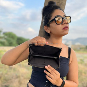 Cartera occidental de cuero con herramientas a mano para mujer, monedero Continental con cremallera, tarjetero de cuero genuino personalizado, regalos para ella - Product Image 6