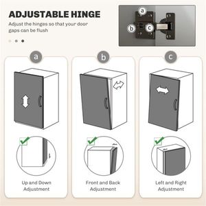 "Modern Wood & Aluminium Freestanding <b>Kitchen</b> <b>Storage</b> Cabinet" - Product Image 5
