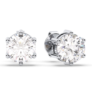 REYES, Nuevos Aretes de Diamantes Cultivados en Laboratorio HPHT CVD de Oro de 14K para Mujer, Precio al por Mayor, Joyería Fina para Uso Diario - Product Image 4