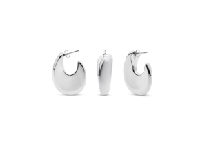 ต่างหูห่วงวงกลมเรียบแบบเปิด - Product Image 1