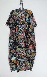 Robe kimono kaftan en coton indien, faite à la main, paréo de plage, coupe ample et confortable, robe d'été pour femmes - Product Image 6