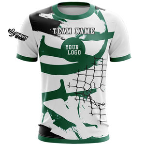 Camiseta de Fútbol Personalizada para Hombre, con Logotipo Frontal, Sublimación Completa, Spandex/Poliéster, Secado Rápido, Transpirable, para Maratón - Product Image 6