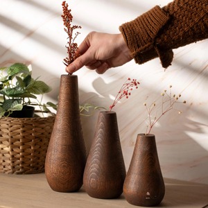 Minimalist <b>Vase</b> <b>Sets</b> Flower <b>Vase</b> New Home Gift Handmade Wooden Home Decor Closing Gift for Buyers First Home Gift Realtor Gift - Product Image 6