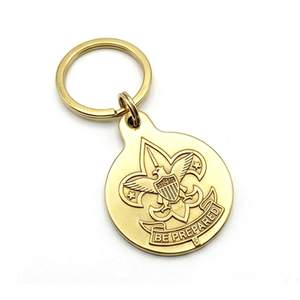 Llavero Personalizado 3D de Zinc Chapado en Oro para Niños, Recuerdo de Boy Scout, Esmalte Suave, Impresión UV - Product Image 4