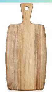 Planche à découper rectangulaire en bois écologique faite à la main avec surfaces de découpe en bois de manguier, d'acacia et de sheesham, compatible lave-vaisselle - Product Image 3
