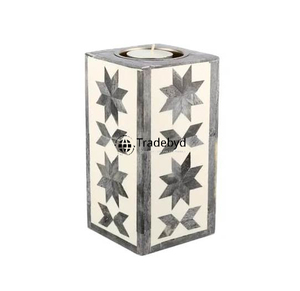 Porte-bougie en os incrusté de qualité supérieure, élément décoratif élégant par Tradebyd - Product Image 6