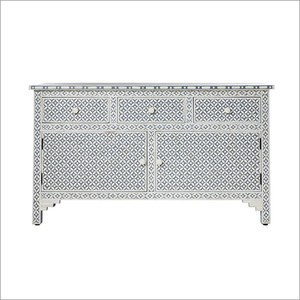 Meubles marocains design moderne, écologiques, faits à la main, en os incrusté - Table verte pour appartement, artisanat naturel FAIZA CRAFT - Product Image 1