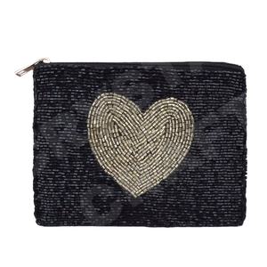 กระเป๋าใส่เหรียญประดับลูกปัดลายหัวใจกระเป๋าใส่เหรียญที่สวยงามพร้อมคุณสมบัติเครื่องประดับที่ทันสมัย - Product Image 1