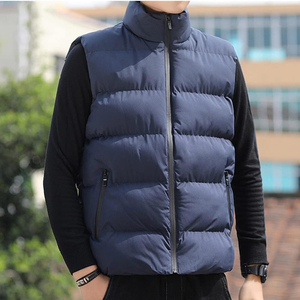 Wholesale <b>Cheap</b> Price <b>Puffer</b> Vest Winter Sleeveless <b>Jacket</b> Quilted Warm Outdoor Casual OEM Custom Men Sleeveless <b>Puffer</b> <b>Jacket</b> - Product Image 3