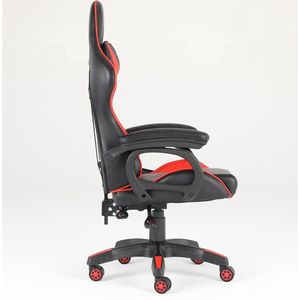 Sedia da Gaming Ergonomica di Lusso per Casa con Rivestimento in Pelle PU e Base in Nylon Stile Racing - Product Image 4