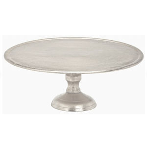 Support à gâteau ovale en aluminium au design attrayant avec finition brossée, plateau de présentation de desserts en métal pour la décoration de la maison, prix bas - Product Image 1