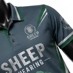 Polo à manches longues pour la tonte des moutons, impression par sublimation de logo personnalisé, OEM ODM, fourniture d'usine premium - Product Image 6