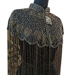 New Unique Plus Size Women's HandBeaded Breathable Mesh <b>Top</b> Poncho Multiwearable Cocktail Party Celebrity Embellished <b>Crystal</b> - Product Image 2