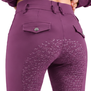 Leggings d'équitation pour femmes, taille haute, extensibles, avec grip en silicone sur toute la surface, pour l'entraînement sportif - Product Image 5