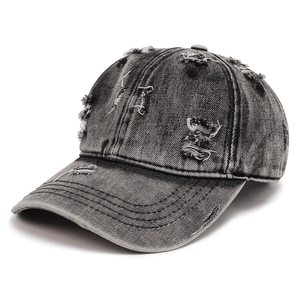 Gorra de béisbol de perfil bajo, sin estructura, desgastada, estilo vintage, descolorida, para papá - Product Image 1