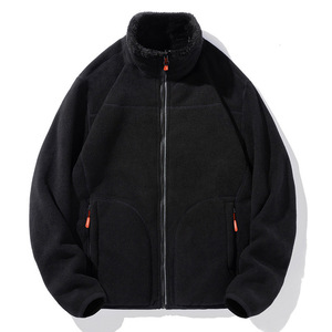 Custom Winter 100% Nylon Canvas Patchwork Printed Oversized Sherpa Fluffy <b>Fleece</b> <b>Jacket</b> for Unisex - Product Image 2