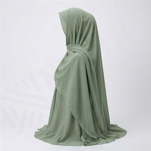 Pañuelo Hijab de Chifón con Estampado Tie Dye de Última Moda para Mujer, Chales Suaves, Transpirables, de Primera Calidad, Elegantes y Estilosos - Product Image 3