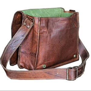 Custom Logo Genuine Leather Briefcase for Men Business Laptop <b>Bag</b> Executive Office <b>Work</b> <b>Bag</b> with Adjustable Shoulder Strap - Product Image 1