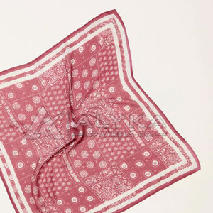 Pink Bows Medium <b>Square</b> <b>Scarf</b> Unisex Multi-Functional Bandana All Seasons Accessory Luxury 100% Silk - Product Image 4