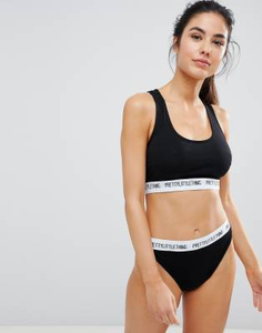 Ensemble de lingerie noire L&J BLACKED Extreme Sexy, sous-vêtements de sport sans couture, soutien-gorge de sport léger et respirant, effet push-up - Product Image 5