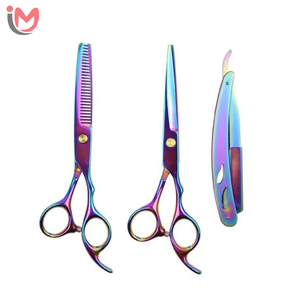 Kit de ciseaux de barbier professionnels en acier inoxydable IMANS ENTERPRISES, ciseaux à effiler, ensemble de coupe de cheveux pour usage en salon - Product Image 3