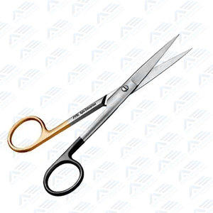 Ciseaux nasaux Forman à manche noir et or, instrument médical, instruments chirurgicaux, 16 cm, ciseaux dorsaux angulaires, acier inoxydable - Product Image 3