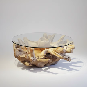 Table basse en teck massif Keysha pour intérieur et extérieur, destinée aux distributeurs mondiaux avec une capacité de production constante - Product Image 3