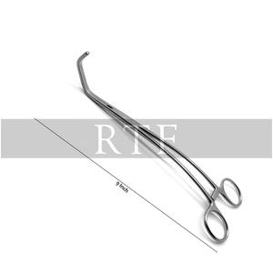 Pinces vasculaires Satinsky chirurgicales 9 pouces, pinces Satinsky DeBakey, pinces d'occlusion tangentielle atraumatiques, ensemble de pinces - Product Image 3