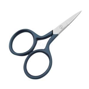 Tijeras para Cutículas con Acabado Mate Azul Marino, Acero Inoxidable Curvado, Herramienta de Manicura Profesional, Implemento para el Cuidado de las Uñas - Product Image 1