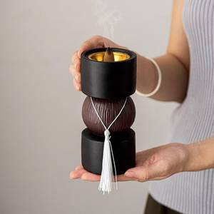 Brûleur de Bakhoor en Résine de Bois Premium en Gros, Élégant Porte-Encens Oud, Décoration Religieuse Arabe pour la Maison, Collections de Cadeaux Parfumés - Product Image 6
