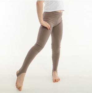 Latest Design Solid Four-Way Stretch Breathable Eco-Friendly High Waist Kids Girls Fitness Leggings Activewear Tights Pants - Product Image 3