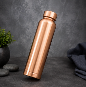 Vaso Artesanal Clásico de Cobre Puro en Oro Rosa, Edición Portátil para Viajes, Diseño Tradicional - Product Image 5