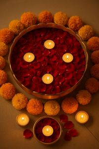 Elegante Portavelas Metálico para Arreglos de Velas en la Decoración de la Sala de Estar con un Hermoso Efecto de Iluminación - Product Image 2