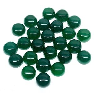 Pierre précieuse cabochon en onyx vert naturel, taille ronde, 14 mm, pierres d'onyx vertes en vrac, prix de gros, lot en vrac pour la fabrication de bijoux - Product Image 4