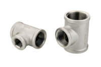 Raccord en croix femelle en fonte malléable galvanisée pour connexions de plomberie multidirectionnelles, conduites d'eau, systèmes de gaz