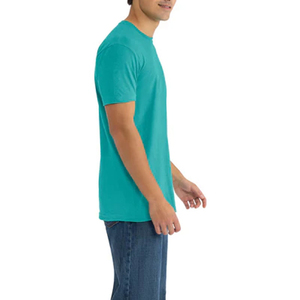 เสื้อยืดผู้ชายทรงสลิมฟิตผ้าฝ้ายยืดได้ระบายอากาศได้สัมผัสนุ่มแขนสั้นทันสมัยสวมใส่สบายทุกวัน - Product Image 3