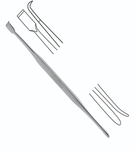 Howarth Periosteal Elevator ENT Surgical Instrument Stainless Steel Double Ended Nasal Septum Dissector Rhinoplasty <b>Tool</b> - Product Image 1
