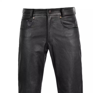 Pantalons en cuir véritable pour hommes de qualité supérieure, vêtements de mode personnalisables en gros - Product Image 6