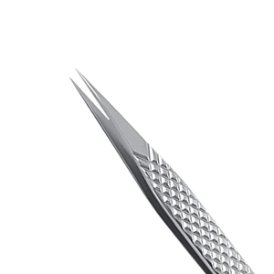 Pinces à épiler professionnelles en acier inoxydable à pointe fine et droite pour extensions de cils, fournitures de beauté pour salons, vente en gros OEM - Product Image 3