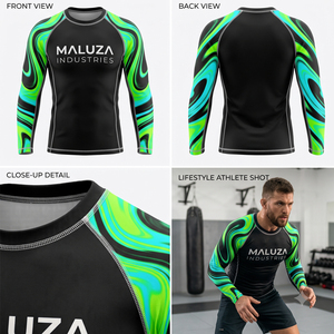 Custom Logo Unisex Short Rash Guard Swimwear Quick Dry UPF 50+ <b>Compression</b> Shirts BJJ MMA Grappling Swim Jersey Breathable 100% - Product Image 5