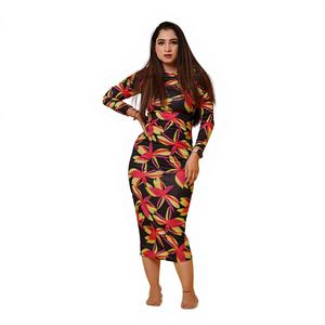 Nuevo Vestido Ajustado de Lujo en Tendencia, Estilo Reversible para Fiesta, Primavera/Verano, Fibra de Bambú Premium, Muselina Estampada, Textil Kingsa - Product Image 4