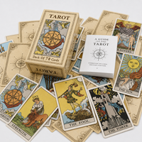 Cartes de Tarot Oracle de Divination Prédicative à Impression Personnalisée en Gros, Réponse Rapide, avec Guide et Coffret de Jeu de Cartes de Lecture des Destins