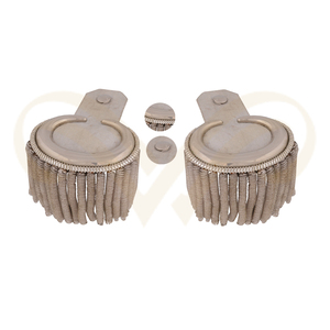 Épaulettes et galons personnalisés OEM/ODM pour uniformes de sécurité formels avec broderie en fils métalliques - Product Image 1