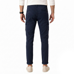 Pantalones Cargo Modernos e Informales para Hombre, Corte Ajustado, Pierna Estrecha, Múltiples Bolsillos, Logotipo Personalizado, Pantalones de Alta Calidad para Hombre - Product Image 3