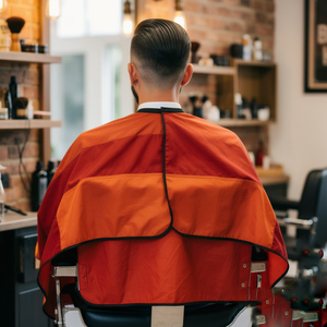Cape de Barbier Professionnelle Multicolore avec Fermeture de Cou Ajustable, Robe de Salon Durable - Product Image 3