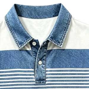 Camiseta de Hombre 100% Algodón Jersey 240g, Manga Corta, Corte Regular, Secado Rápido, Transpirable, Verano, Casual, Golf, Tejido de Punto - Product Image 5