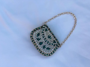 Stylish Kundan work mini <b>clutch</b> with fine <b>embellishments</b>, ideal for weddings metal <b>clutch</b> purse bag - Product Image 4