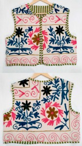 Women's Vintage Style Eco-Friendly Floral Autumn Winter Embroidered Jacket Handmade Classic O-Neck Suzani Trendy Kimono <b>Kaftan</b> - Product Image 2