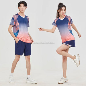 Conjuntos de Camiseta Polo y Pantalones Cortos, Uniformes de Tenis Personalizables, Traje Deportivo de Tenis Personalizable, Transpirable, para Bádminton - Product Image 1