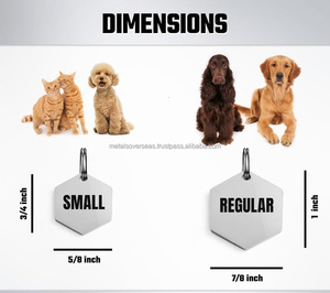 <b>Blank</b> Hexagon Stainless Steel Tag for Engraving & Stamping Durable 304 Grade Metal Asset ID Label Customizable <b>Key</b> Chain - Product Image 2